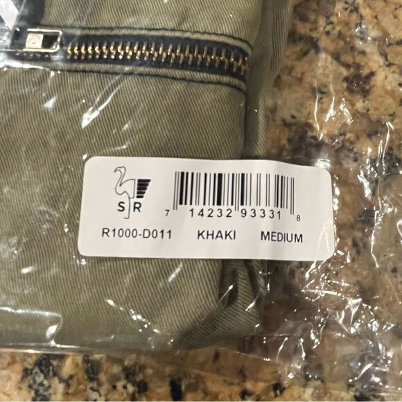 Sandrine Rose FP TRE'S COOL FRONT ZIPPER JUMPSUIT Size M Drab Green - Picture 7 of 7